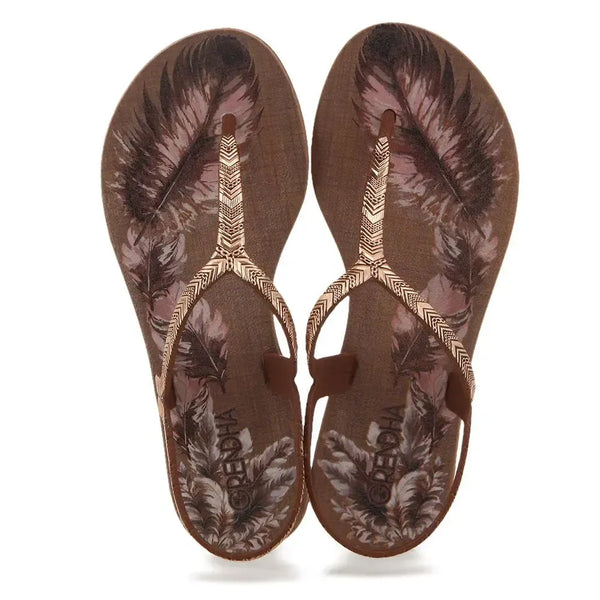 Grendha Amor Em Flor Sandal - Brown