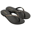 Grendha Amor Em Flor Thong Sandal - Black Glitter