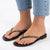 Grendha Amor Em Flor Thong Sandal - Black Glitter