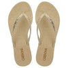 Grendha Amor Em Flor Thong Sandal - Gold Glitter