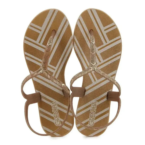 Grendha Amor En Flor Slingback Sandal - Gold