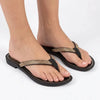 Grendha Brilho Rast Sandal - Black Brown