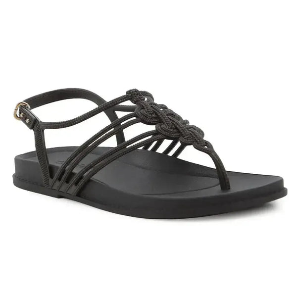 Grendha Detalhes Slingback Sandal - Black