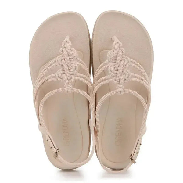 Grendha Detalhes Slingback Sandal - Off White