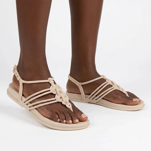 Grendha Detalhes Slingback Sandal - Off White