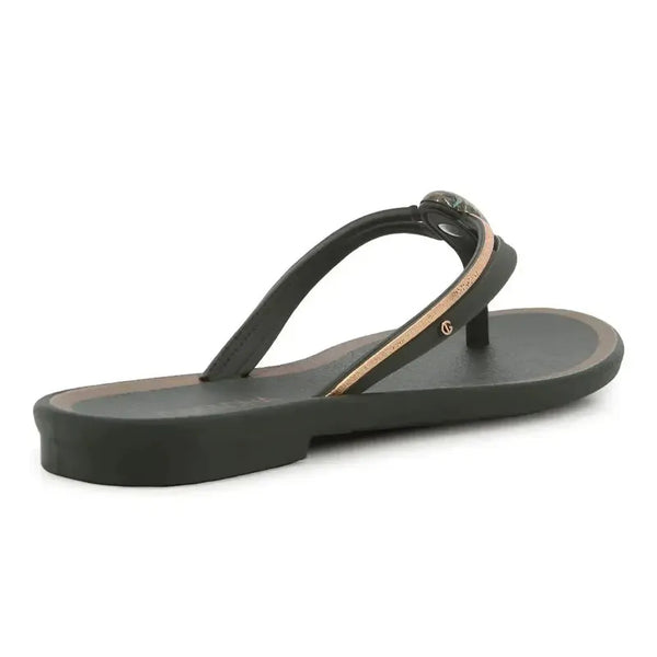 Grendha Irreverente Gem Thong Sandal - Dark Green