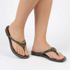Grendha Irreverente Gem Thong Sandal - Dark Green