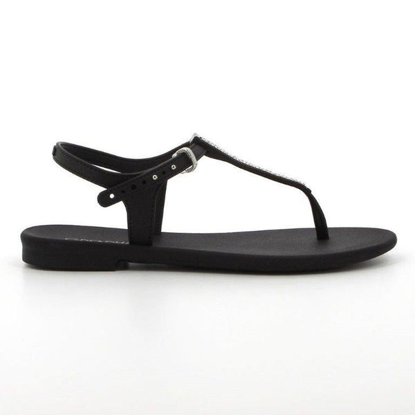 Grendha Slingback Sandals with Trim - Black-Grendha-Buy shoes online