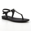 Grendha Slingback Sandals with Trim - Black-Grendha-Buy shoes online