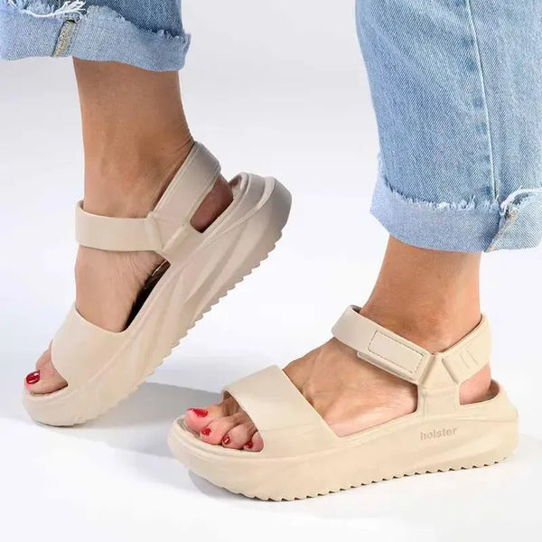 Holster Cloudnine Velcro Tie Sandals - Sand