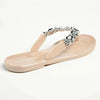 Holster Glam / Embellish Thong Sandals - Champagne