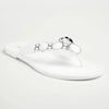 Holster Glam / Embellish Thong Sandals - White/Clear