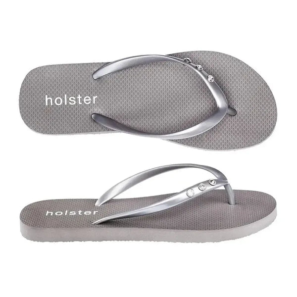 Holster Holiday Flip Flops - Silver
