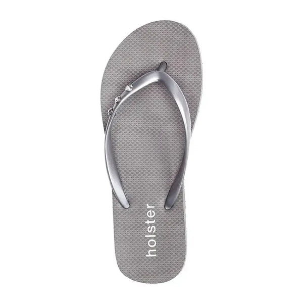 Holster Holiday Flip Flops - Silver