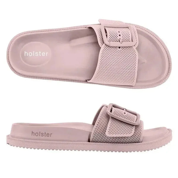 Holster Laze Buckle Push In Sandal - Rose