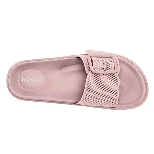 Holster Laze Buckle Push In Sandal - Rose