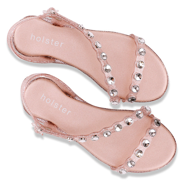 Holster Lola Clear Sandal - Rose Gutter