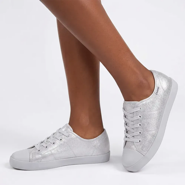 Holster Piper Toe Cap Lace Sneaker - Pearl
