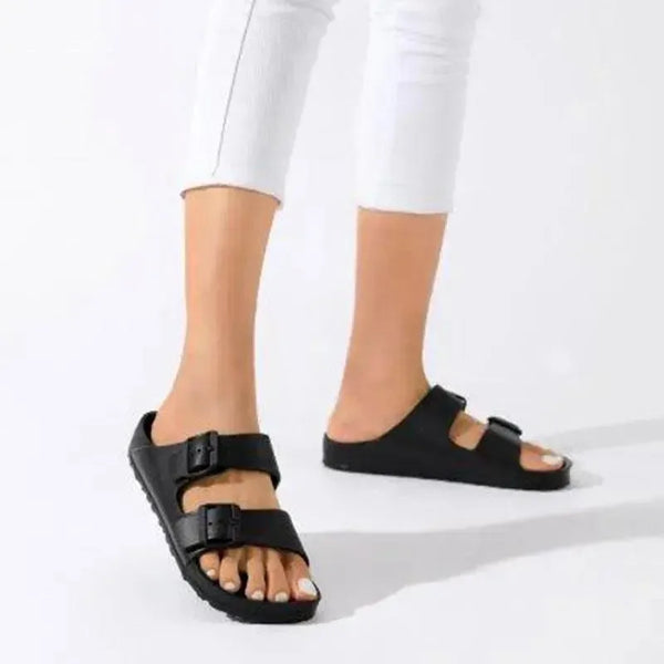 Holster Sundreamer Double Buckle Sandals - Black