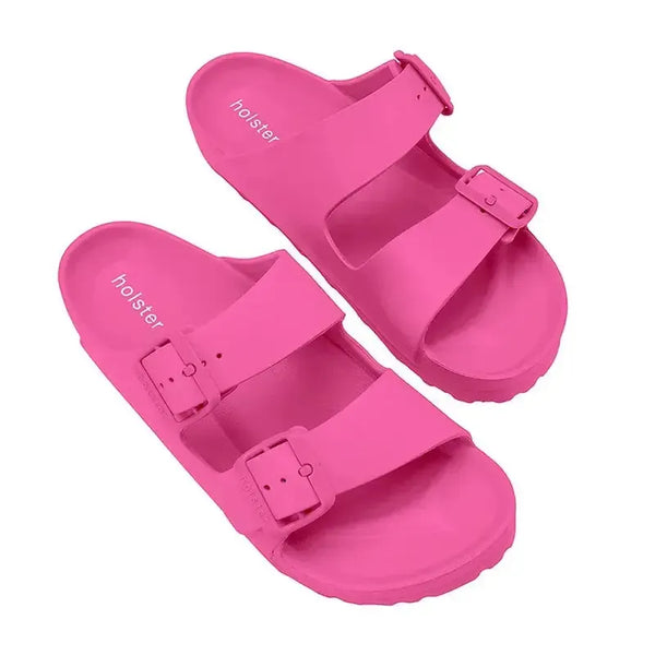 Holster Sundreamer Double Buckle Sandals - Hot Pink