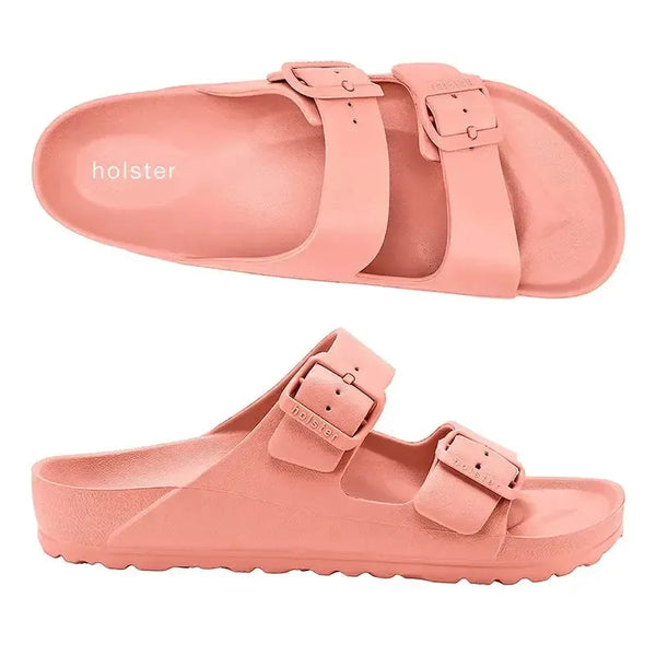 Holster Sundreamer Double Buckle Sandals - Peach Pink