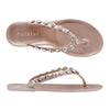 Holster Vacation Jewelled Toe Thong - Champagne