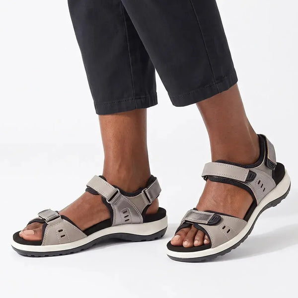 Hotter Walk II Sandals - Grey