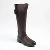 Hush Puppies Arla Leather Rider Boot - Chocolate
