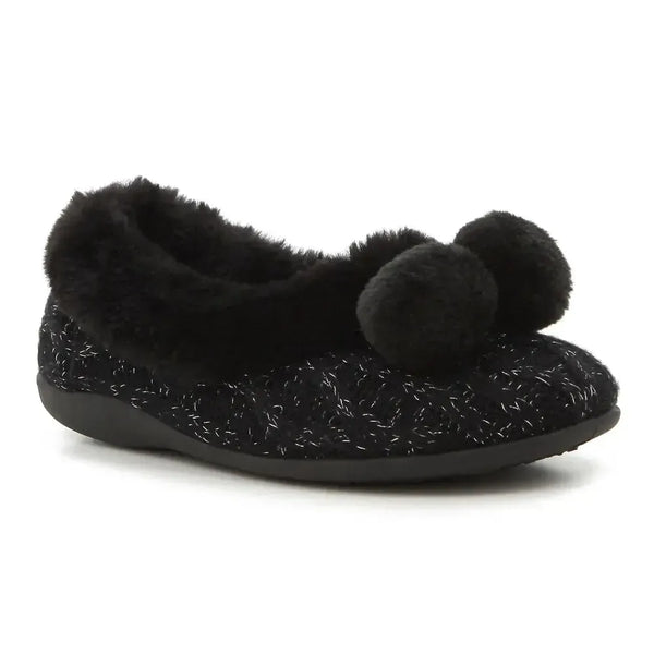 Hush Puppies Chloe Slipper with Tassles - Black
