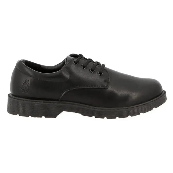 Hush Puppies Curtis Kids School Shoes - Black