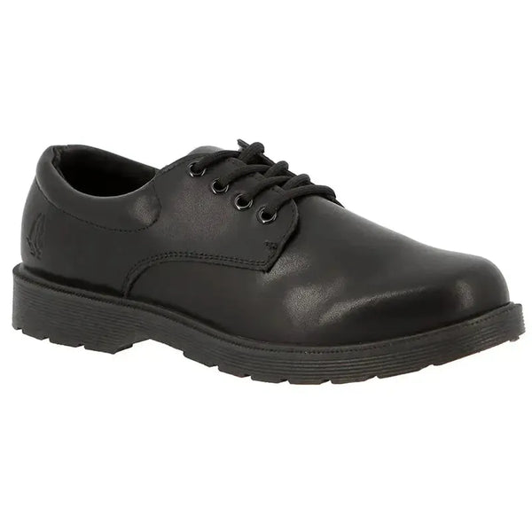 Hush Puppies Curtis Youth School Shoes - Black