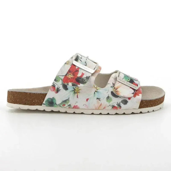 Hush Puppies Depika Leather Sandals - Multi Printed Nappa Leather