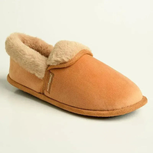 Hush Puppies Fur Top Lua Slipper - Caramel