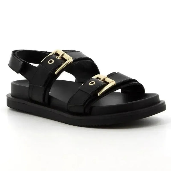 Hush Puppies Geneva Leather Sandal - Black