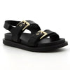 Hush Puppies Geneva Leather Sandal - Black