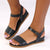 Hush Puppies Graice Leather Sandal - Navy