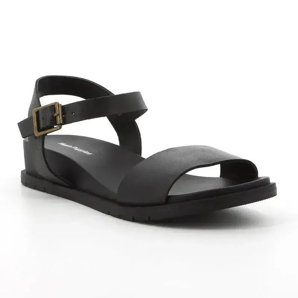 Hush Puppies Graice Leather Strap Sandals - Black