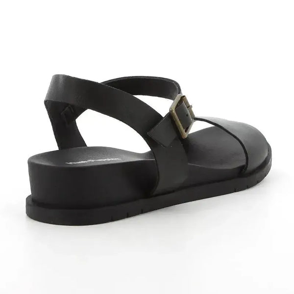 Hush Puppies Graice Leather Strap Sandals - Black