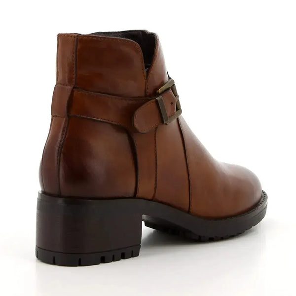 Hush Puppies Hazel Ankle Boot- Two Tone Tan