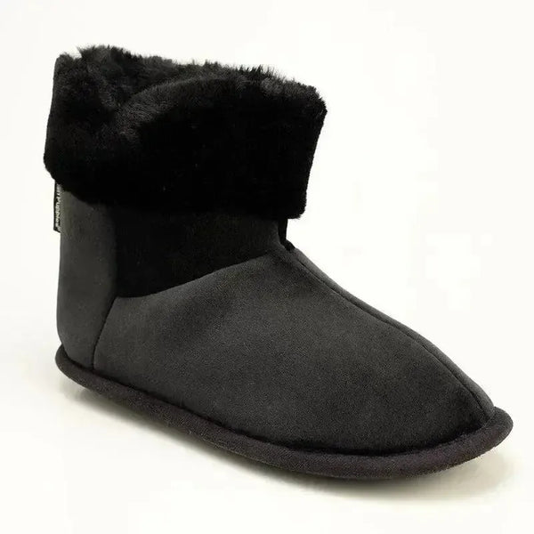 Hush Puppies Hi Top Slippers - Black
