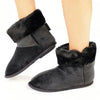 Hush Puppies Hi Top Slippers - Black