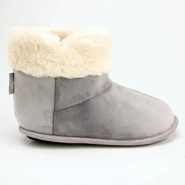 Hush Puppies Hi Top Slippers - Frost Grey