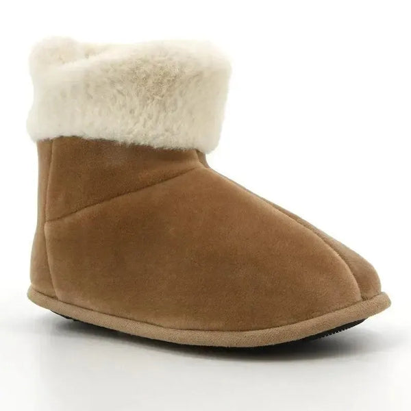 Hush Puppies Hi Top Slippers - Tan