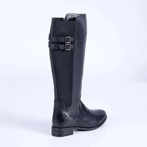 Hush Puppies Leather Arla Rider Boot - Black