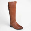 Hush Puppies Leather Arla Rider Boot - Tan