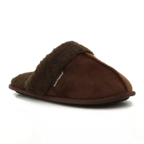 Hush Puppies Lunara Mule Slippers - Dark Brown
