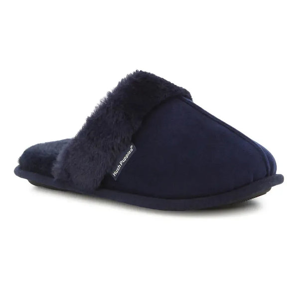 Hush Puppies Lunara Mule Slippers - Navy