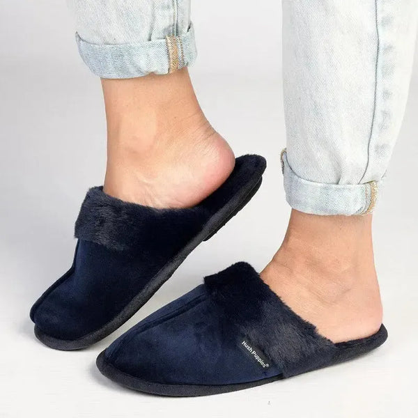 Hush Puppies Lunara Mule Slippers - Navy
