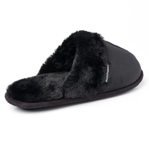 Hush Puppies Lunara Slippers - Black-Soft Style by Hush Puppies-Buy shoes online