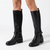 Hush Puppies Madi Leather Knee High Boot - Black